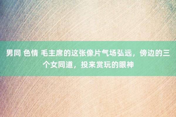 男同 色情 毛主席的这张像片气场弘远，傍边的三个女同道，投来赏玩的眼神