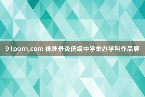 91porn,com 株洲景炎低级中学举办学科作品展