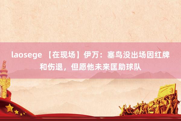 laosege 【在现场】伊万：塞鸟没出场因红牌和伤退，但愿他未来匡助球队