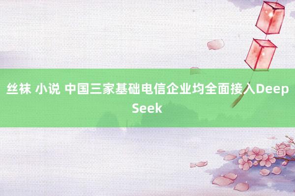 丝袜 小说 中国三家基础电信企业均全面接入DeepSeek