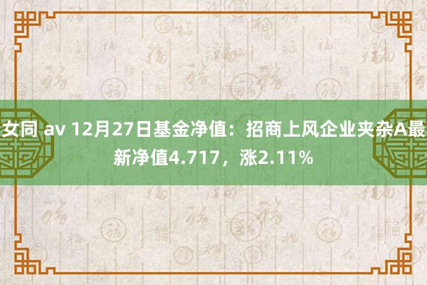 女同 av 12月27日基金净值：招商上风企业夹杂A最新净值4.717，涨2.11%