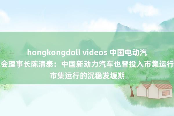hongkongdoll videos 中国电动汽车百东说念主会理事长陈清泰：中国新动力汽车也曾投入市集运行的沉稳发缓期